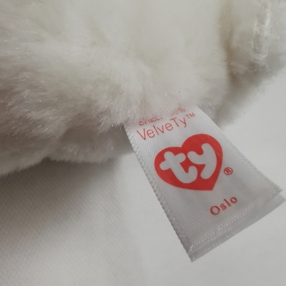 Ty Oslo the Polar Bear Beanie Baby - Picture 6 of 8